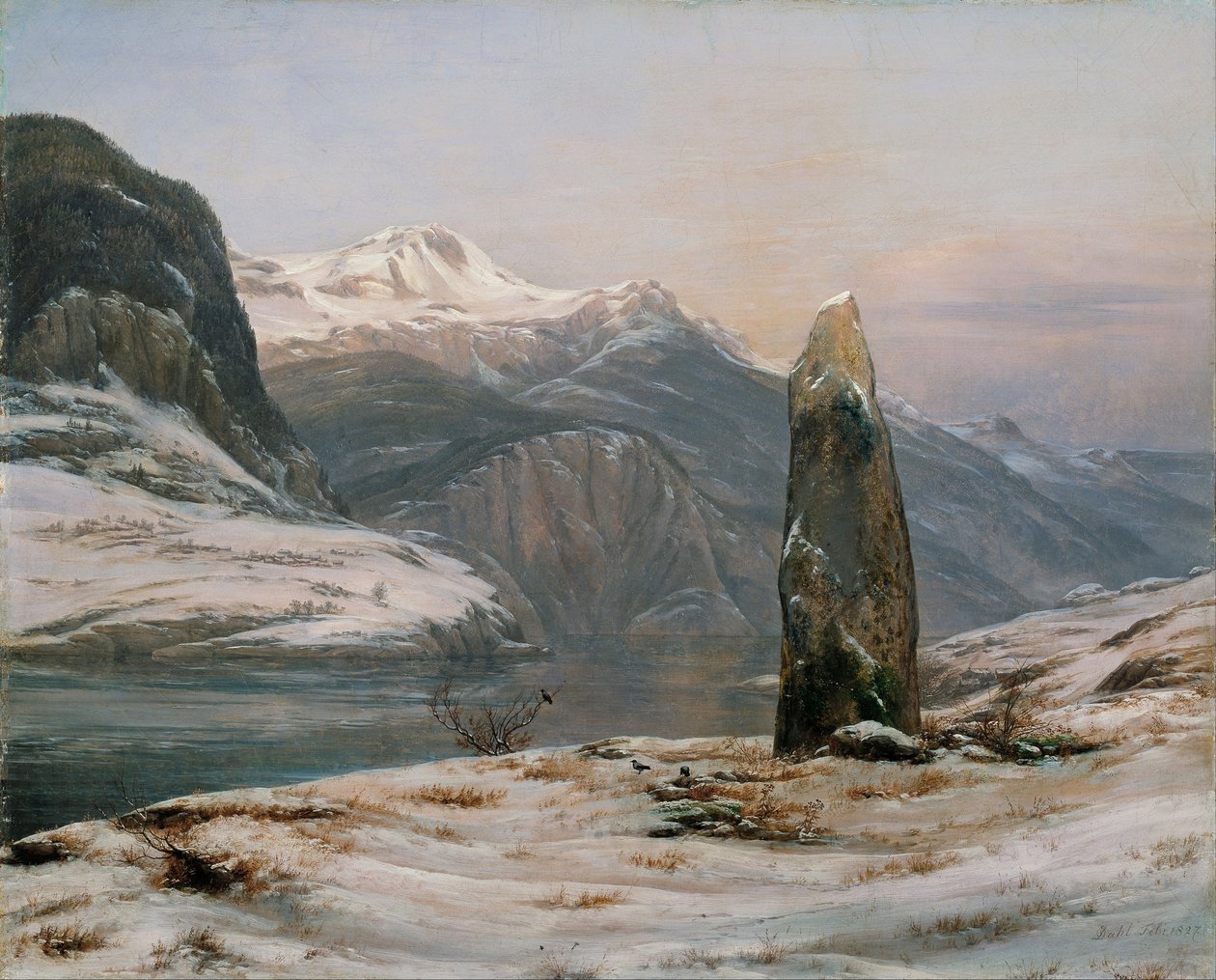 Vinter vid Sognefjorden av Johan Christian Dahl