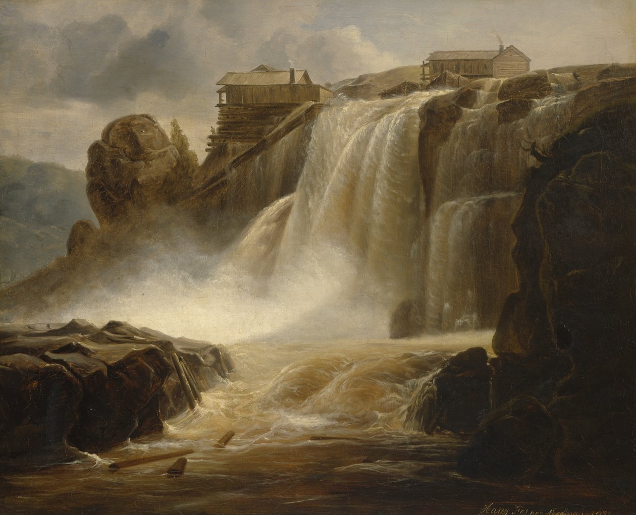 Haugfossen av Johan Fredrik Eckersberg