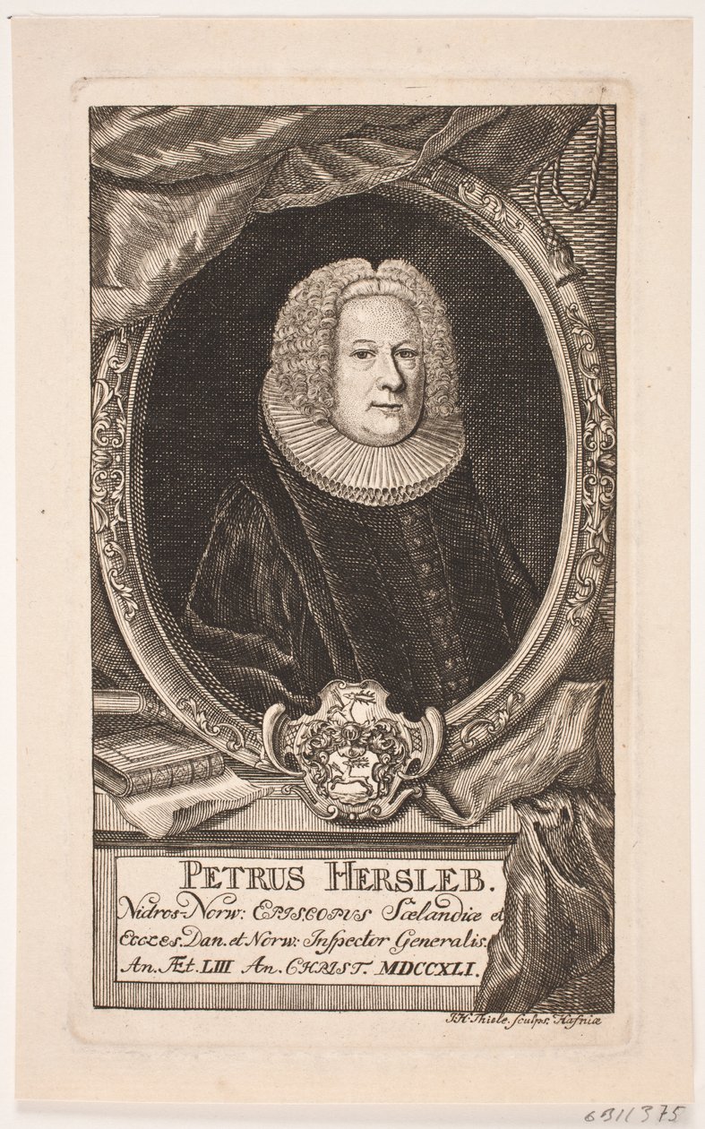 Biskop Peder Hersleb av Johan Herman Thiele