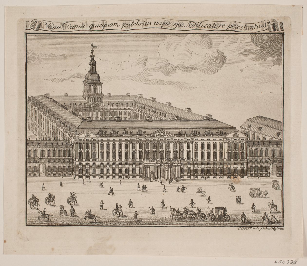 Christiansborgs slott av Johan Herman Thiele