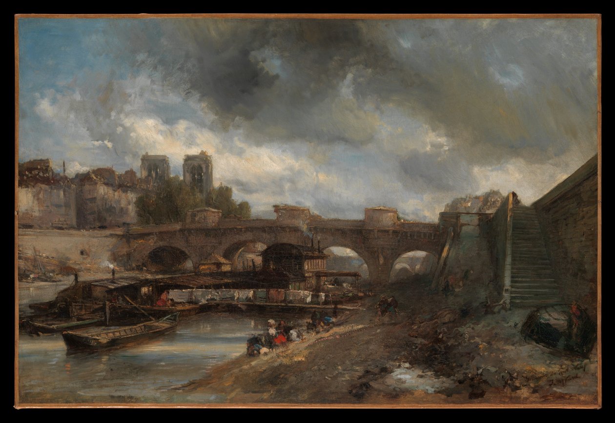 Pont Neuf av Johan Jongkind