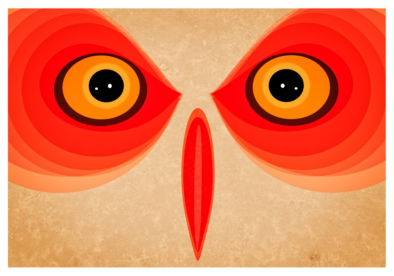 Owl, 2015 (digital konst) av Johan Lilja