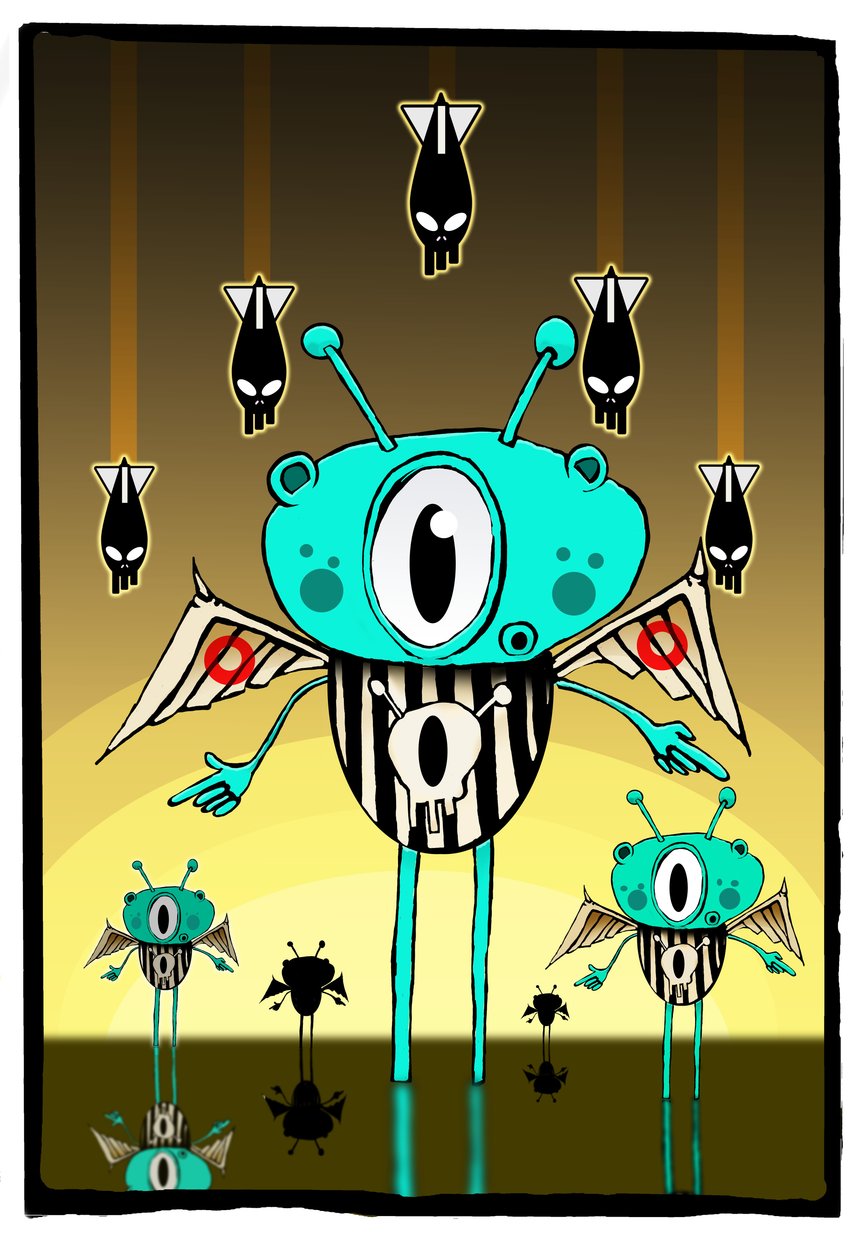 Team alien, 2012 (illustration) av Johan Lilja