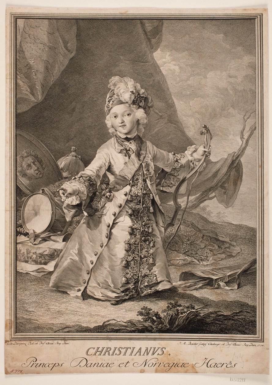 Christian VII som barn av Johan Martin Preisler