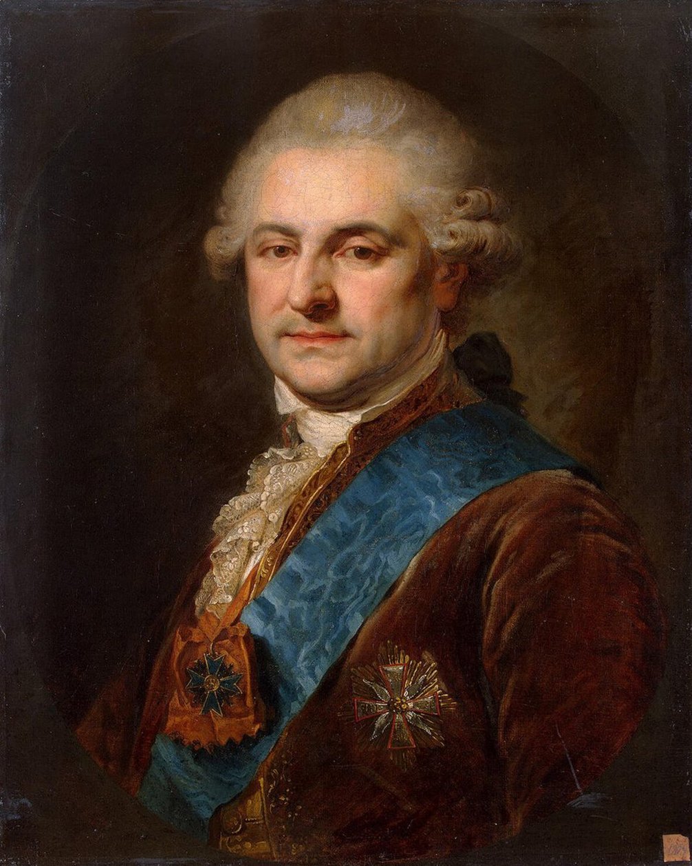 Porträtt av Stanislaw II August Poniatowski av Johann Baptist Edler von Lampi