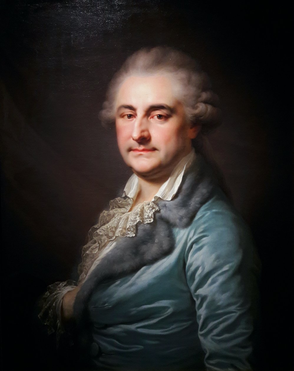 Porträtt av Stanislaus August i morgonrock av Johann Baptist von Lampi the Elder