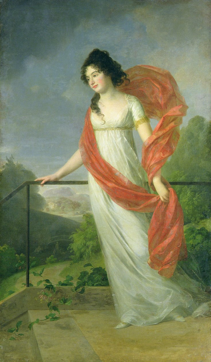 Porträtt av grevinnan Theresia Fries (1779-1819), 1801 av Johann Friedrich August Tischbein