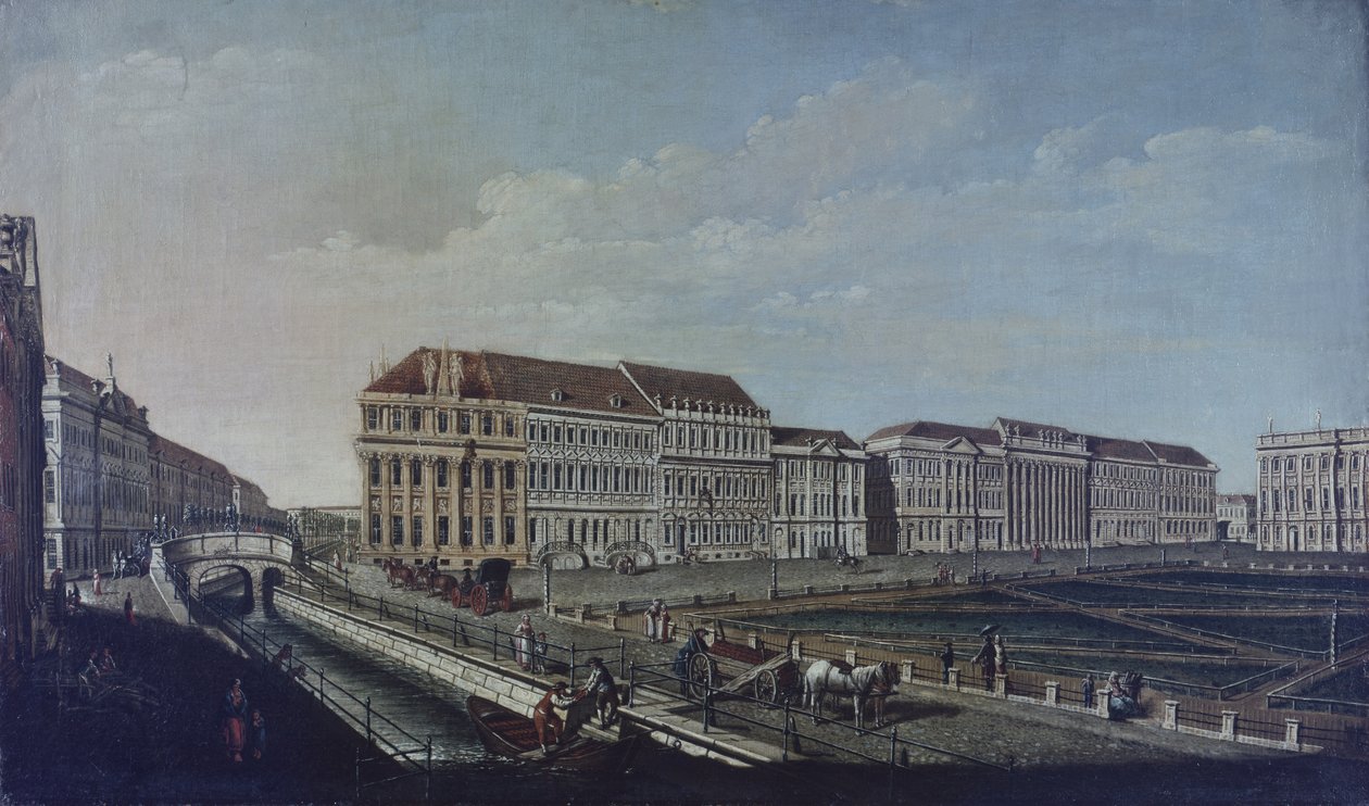 Postkontoret i Potsdam, 1784 av Johann Friedrich Meyer