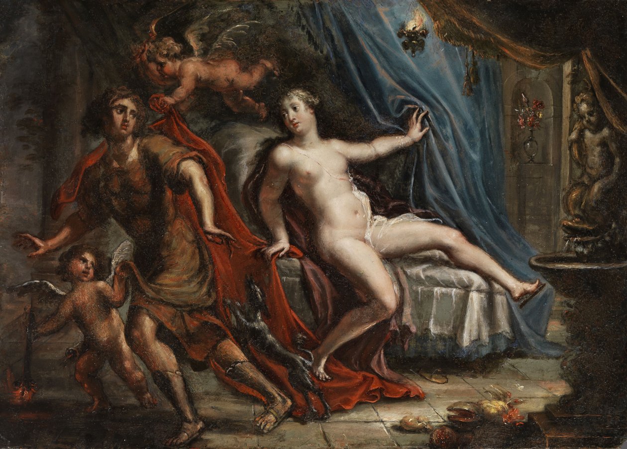 Josef undviker Potifars hustru av Johann Georg Platzer