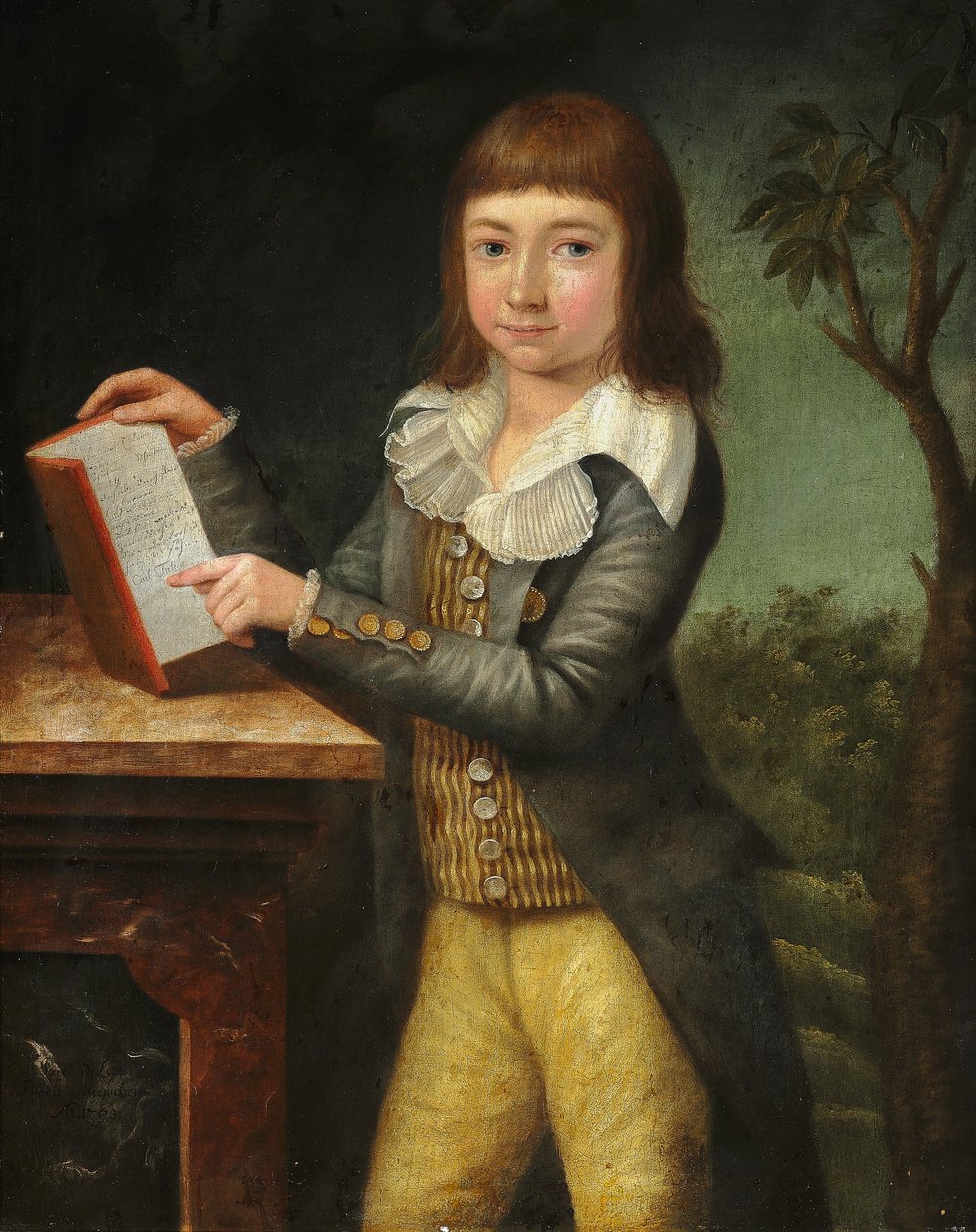 Porträtt av Carl Diderich Tutein av Johann Jacob de Lose