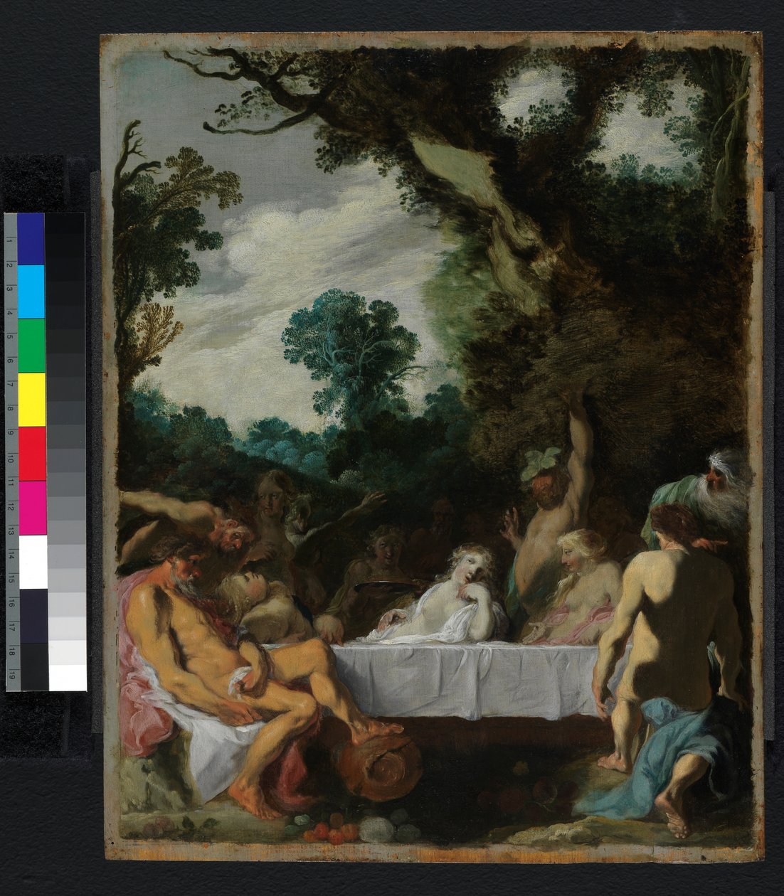 A Bacchanalian Feast, c.1617 av Johann Liss or Lis or von Lys