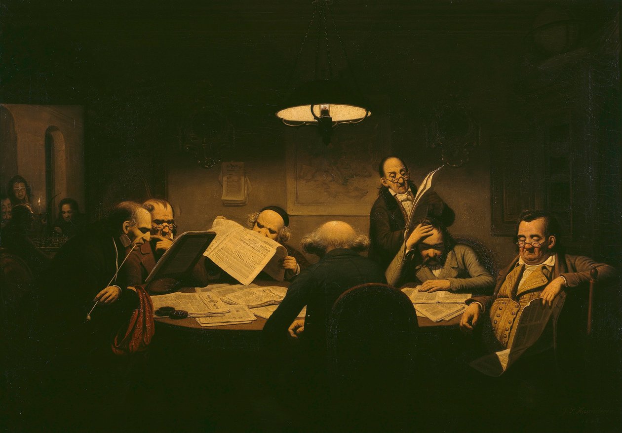 Das Lesekabinett av Johann Peter Hasenclever
