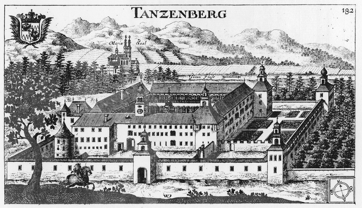 Slott Tanzenberg i Sankt Veit an der Glan / Kärnten / Österrike / Europeiska unionen av Johann Weikhard von Valvasor