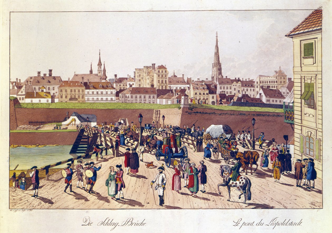 Bron i Leopoldstadt, Wien, 1780 av Johann Ziegler