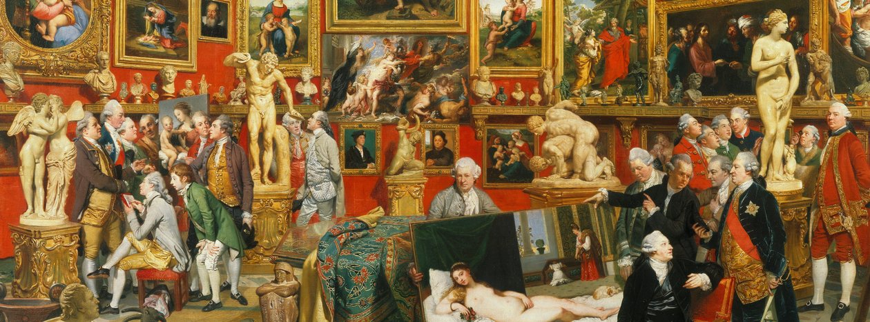 Tribuna of the Uffizi - nivå 3 av Johan Joseph Zoffany