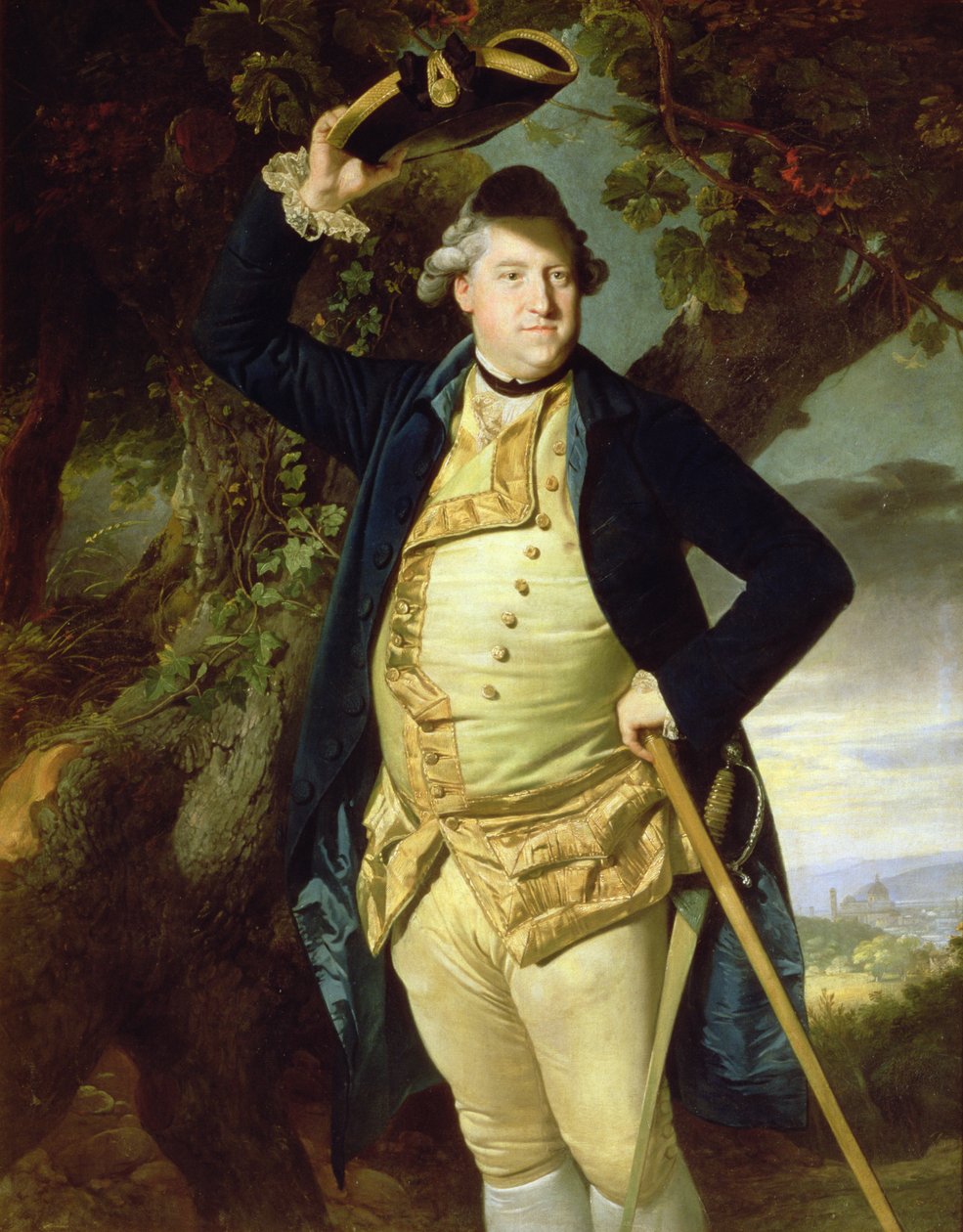 Porträtt av George Nassau, 3rd Earl Cowper av Johan Joseph Zoffany