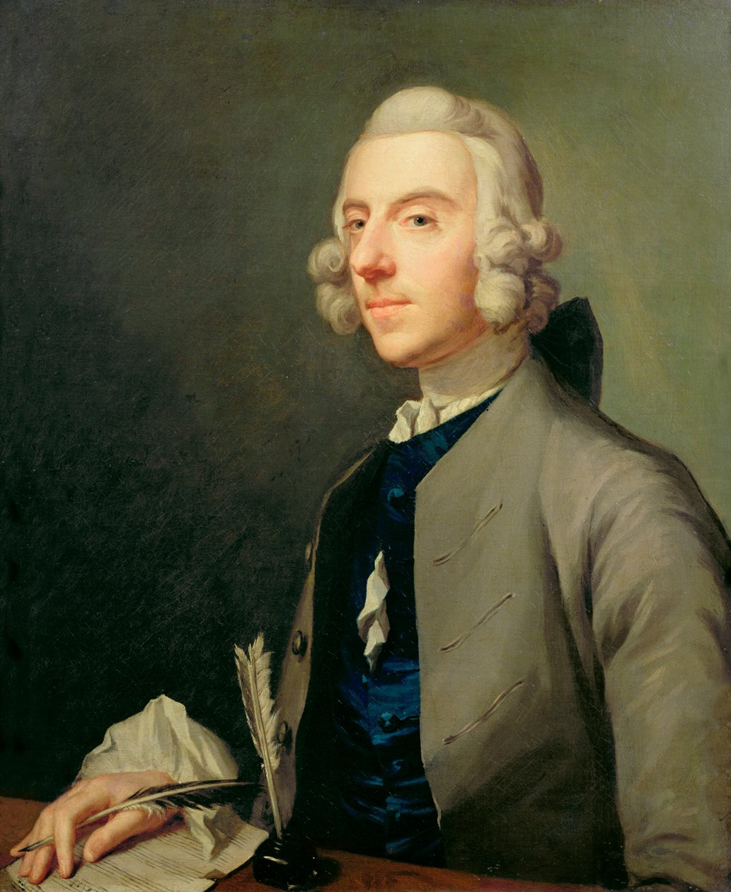 Porträtt av Michael Arne (1740-86), c.1762-83 av Johan Joseph Zoffany