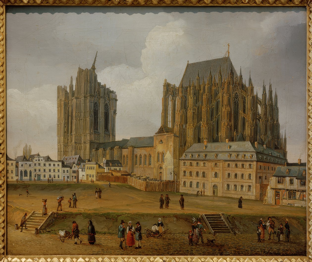Kölnerdomen från sydost av Johann Adolf Lasinsky
