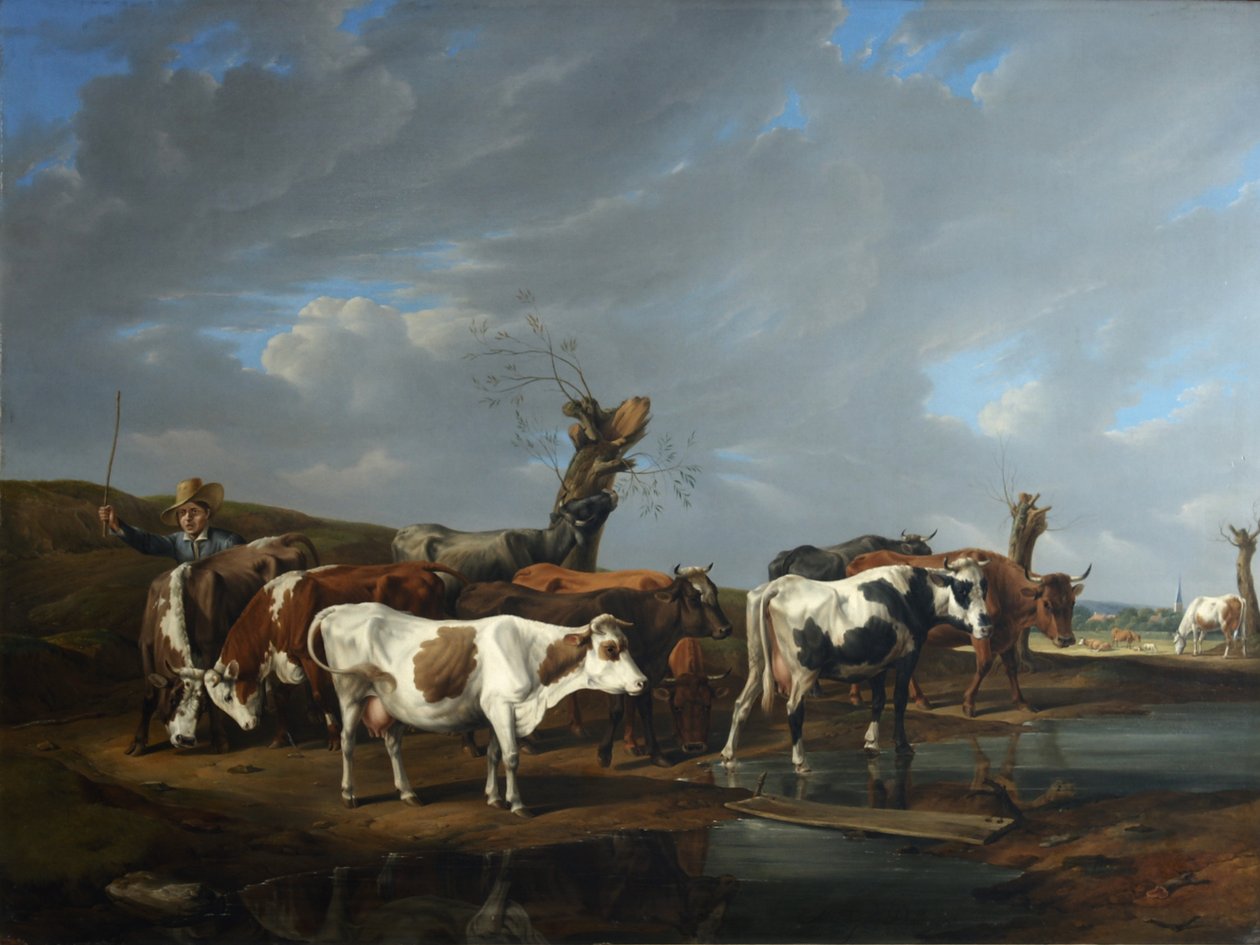 Kuhherde av Johann Alexander Dallinger von Dalling