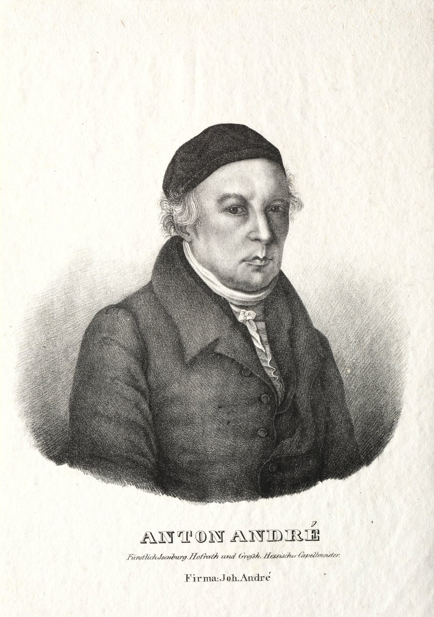 Porträtt av Anton André. av Johann André