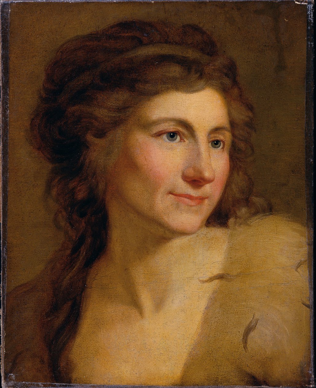 kvinna porträtt av Johann Baptist Lampi d. Ä.
