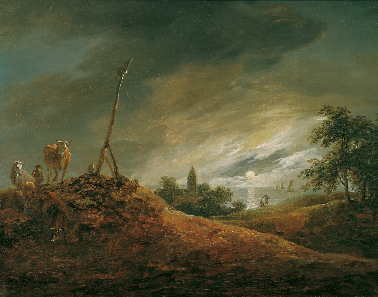 kvällslandskap av Johann Christian Brand