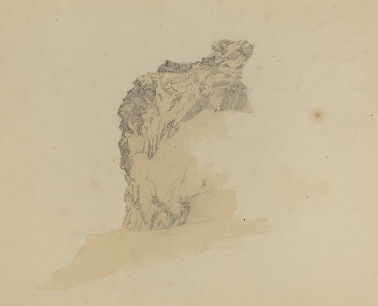 Studie av klippor av Johann Christian Heerdt
