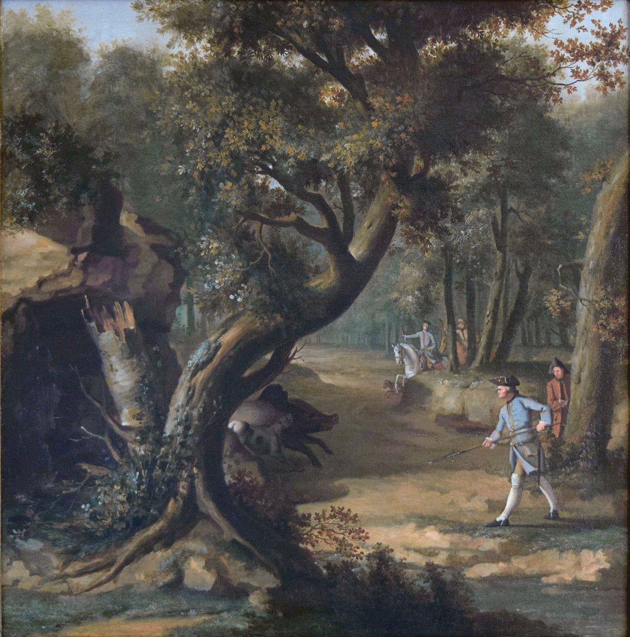 Vildsvinsjakt av Johann Christian Klengel