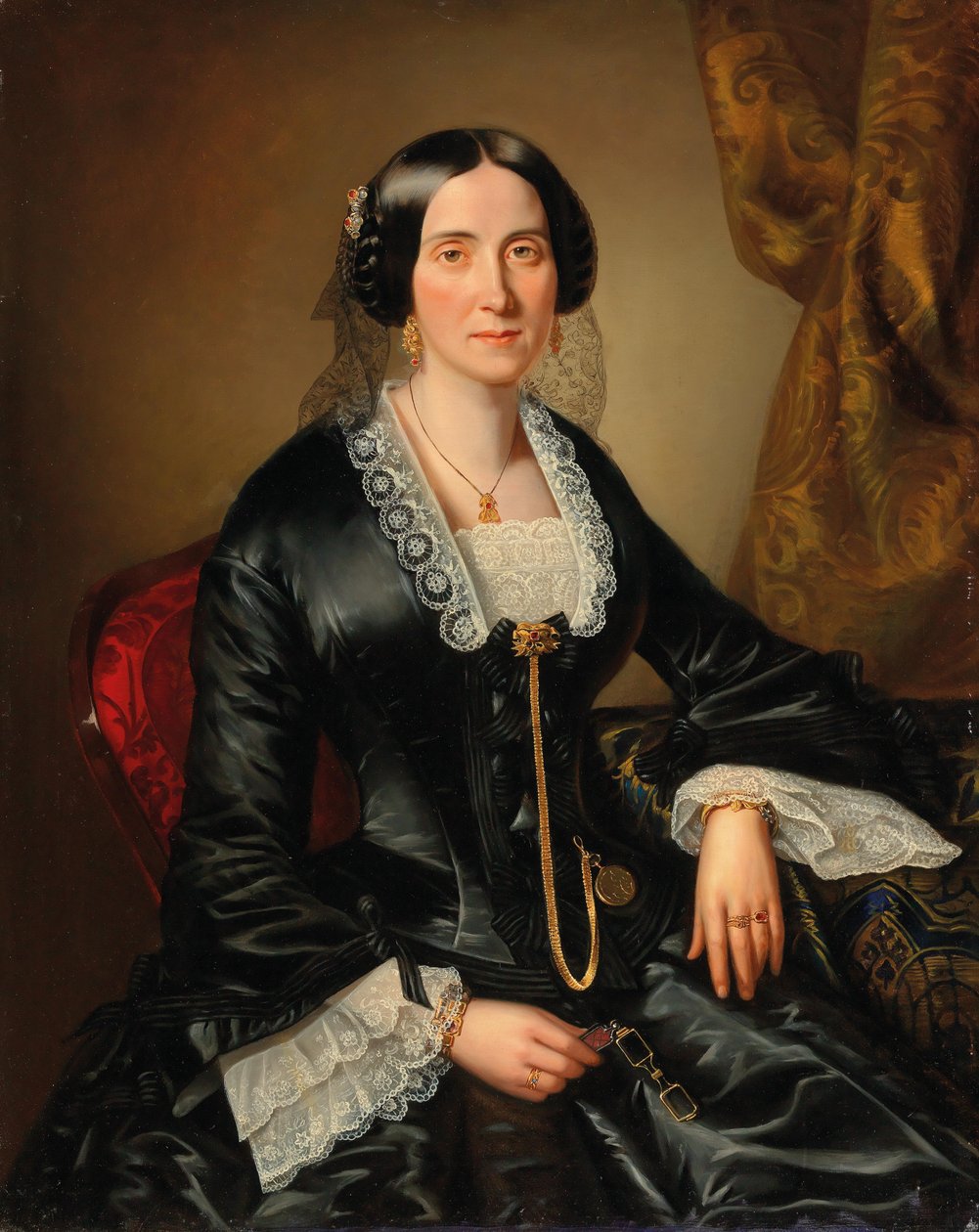 Mayer - Porträtt Johanna Bujatti av Johann Christian Mayer