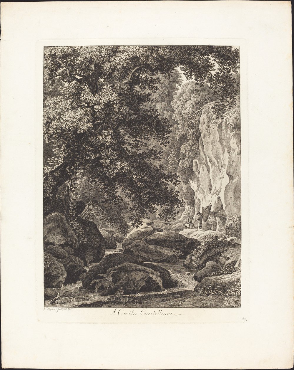 Till Cività Castilian av Johann Christian Reinhart