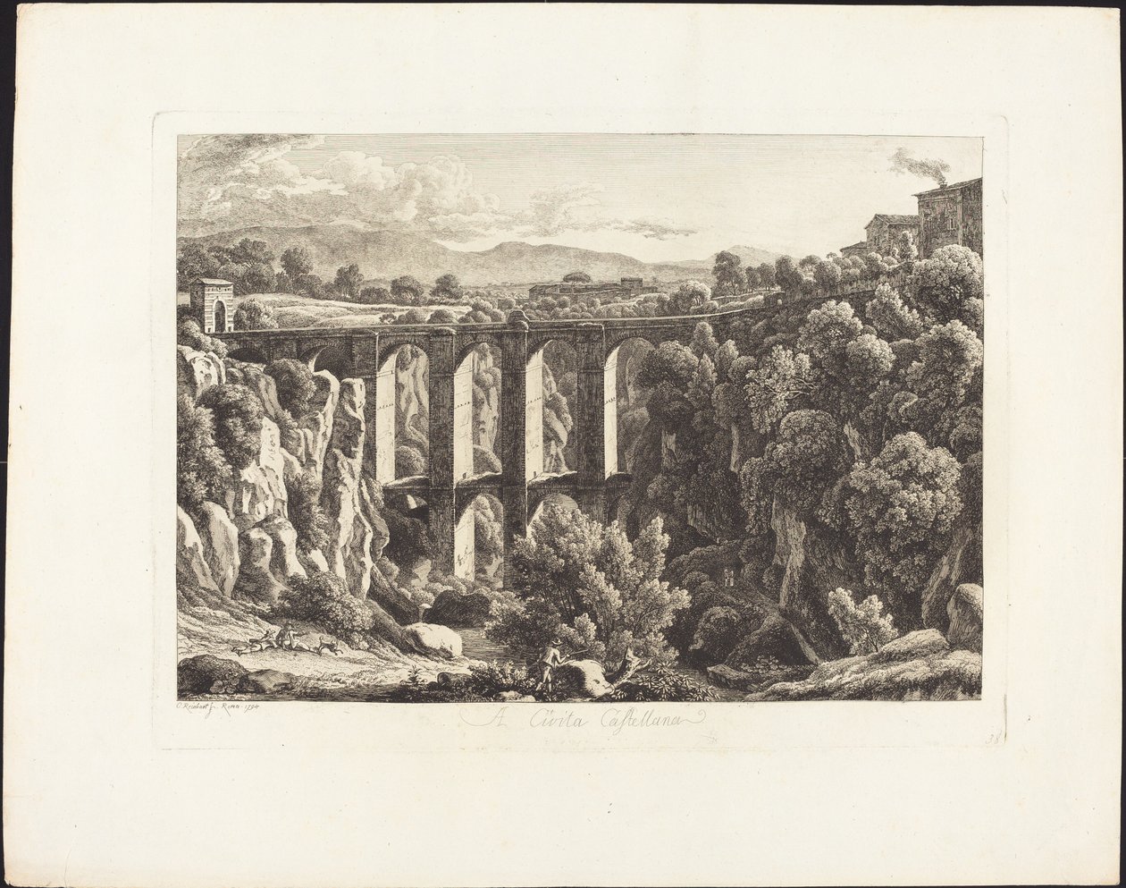 Till Cività Castilian av Johann Christian Reinhart