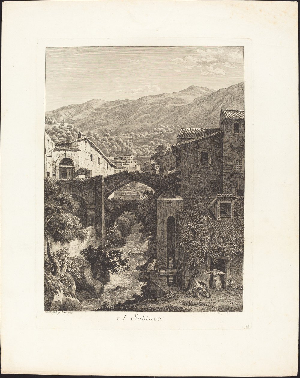 En Subiaco av Johann Christian Reinhart
