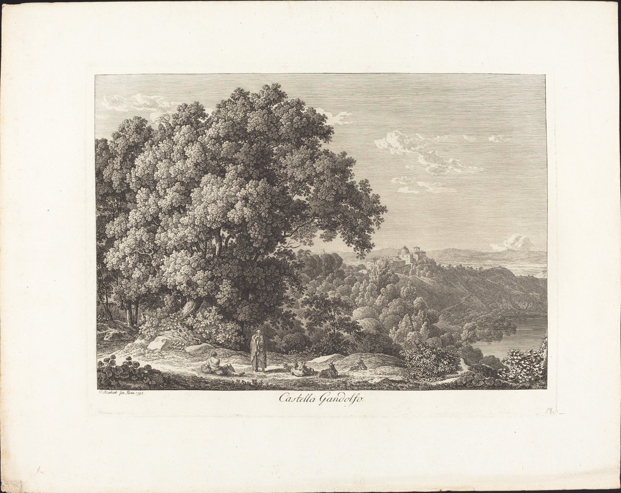 Castella Gandolfo av Johann Christian Reinhart