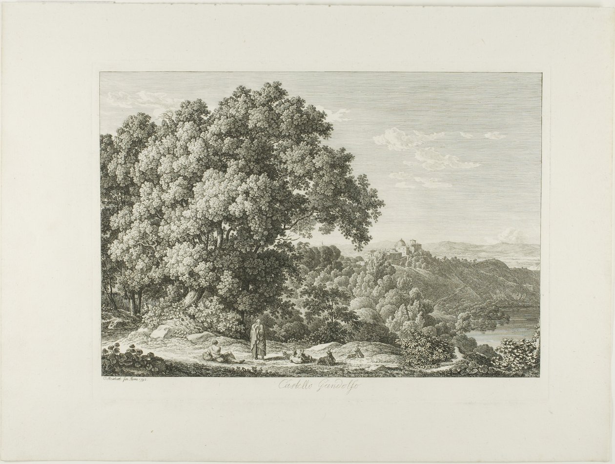 Slottet Gandolfo av Johann Christian Reinhart