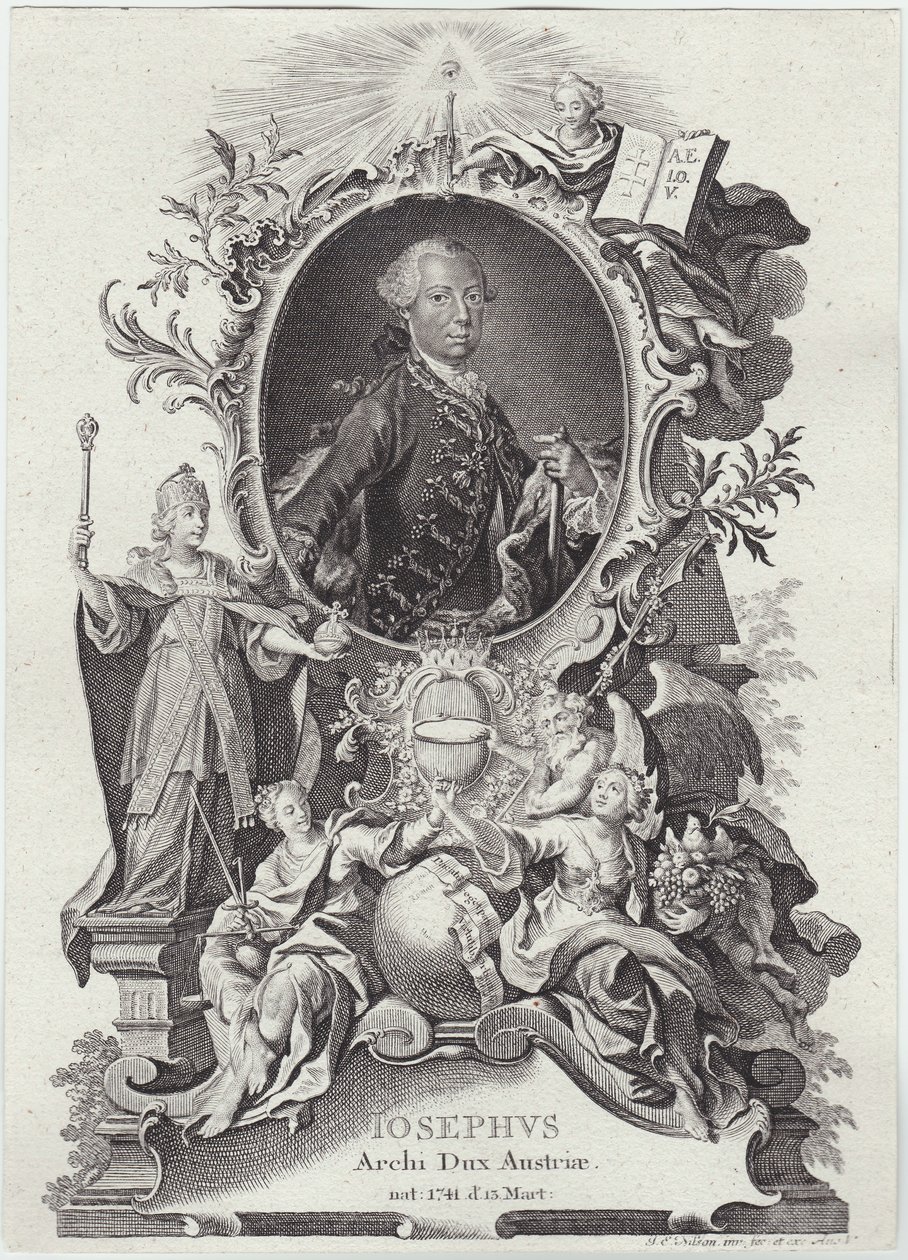 Josef II (1741-1790)-2 av Johann Esaias Nilson