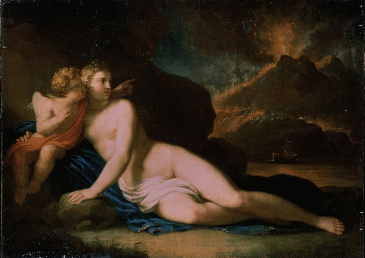 Venus och Amor, 1804 av Johann Friedrich August Tischbein