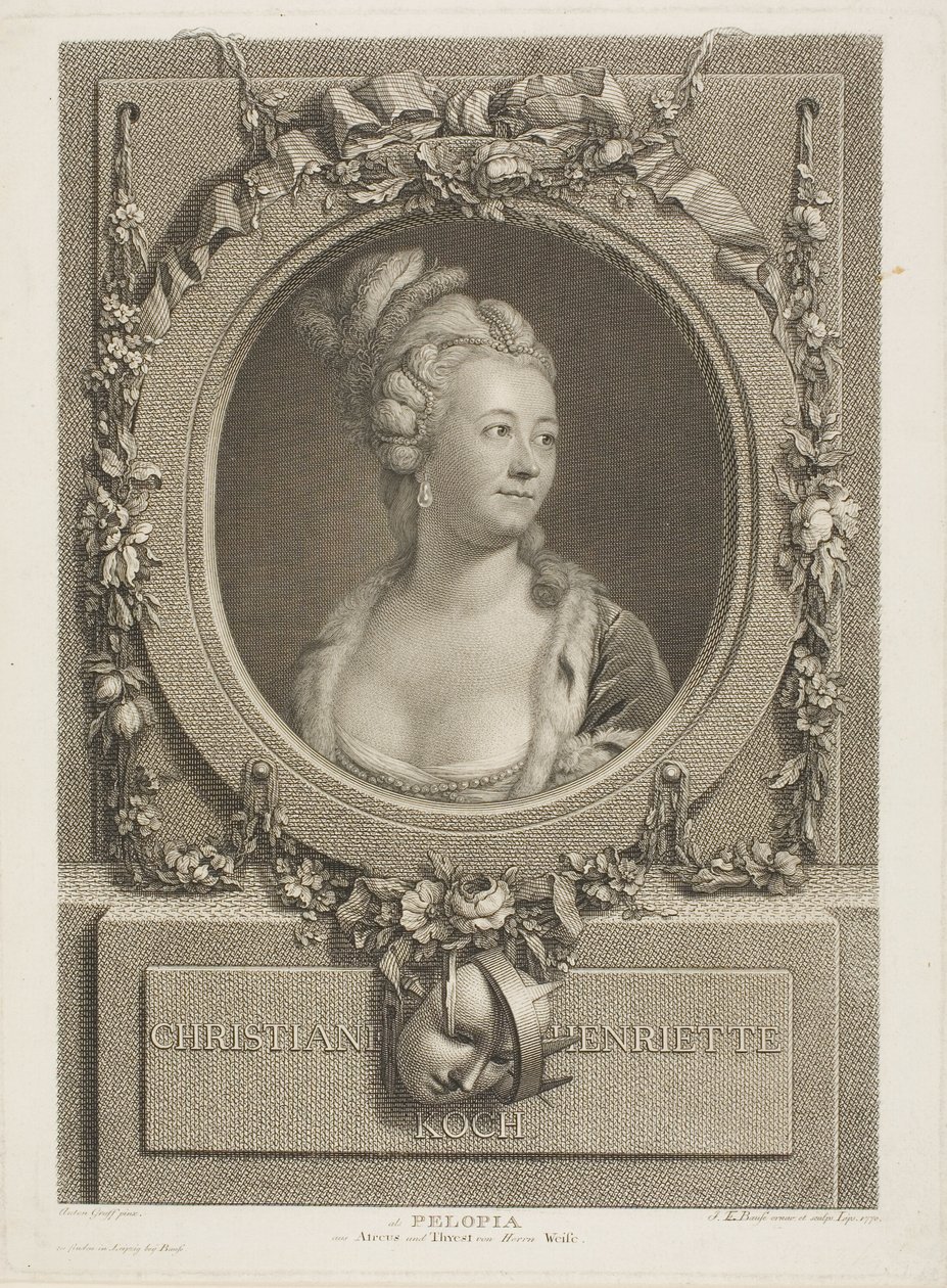 Christiane Henrietta Koch av Johann Friedrich Bause