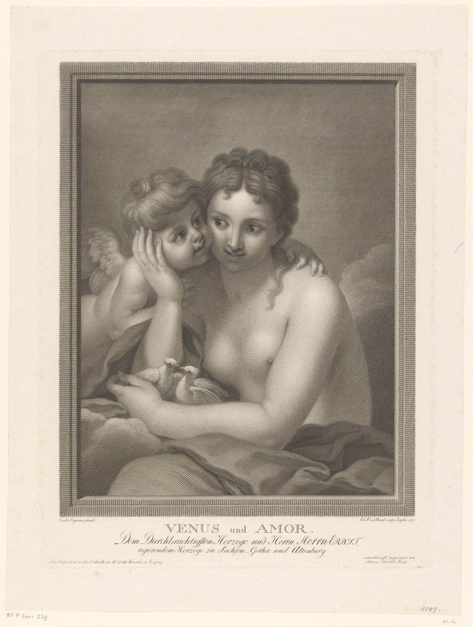 Venus i kärlek av Johann Friedrich Bause