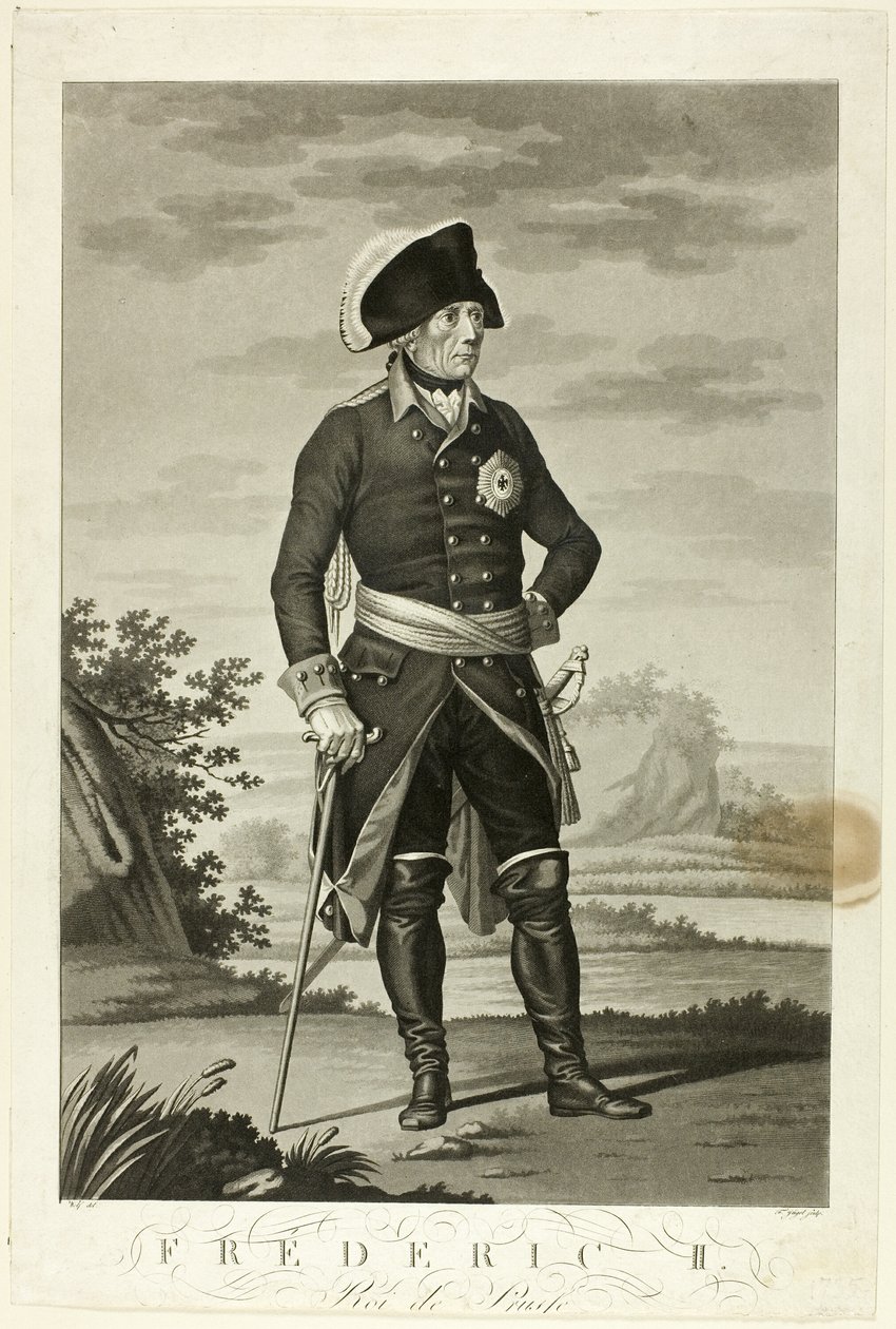 Fredrik II, Roi av Prusse av Johann Friedrich Jügel