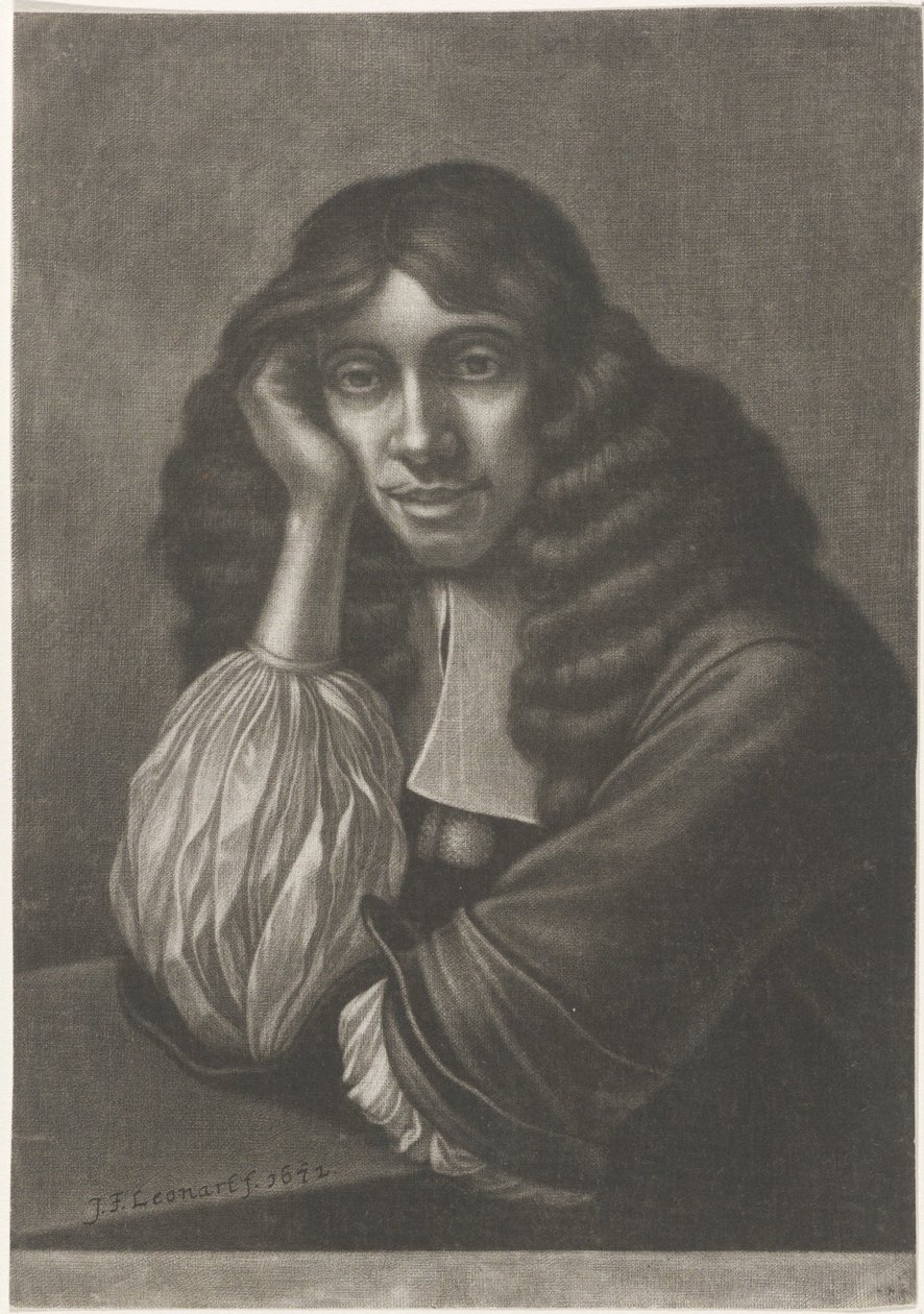 Porträttskog som skrattar brunt av Johann Friedrich Leonard