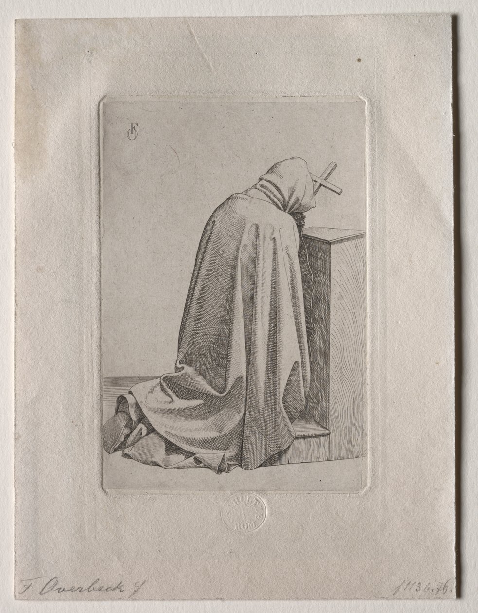 En bedjande munk av Johann Friedrich Overbeck