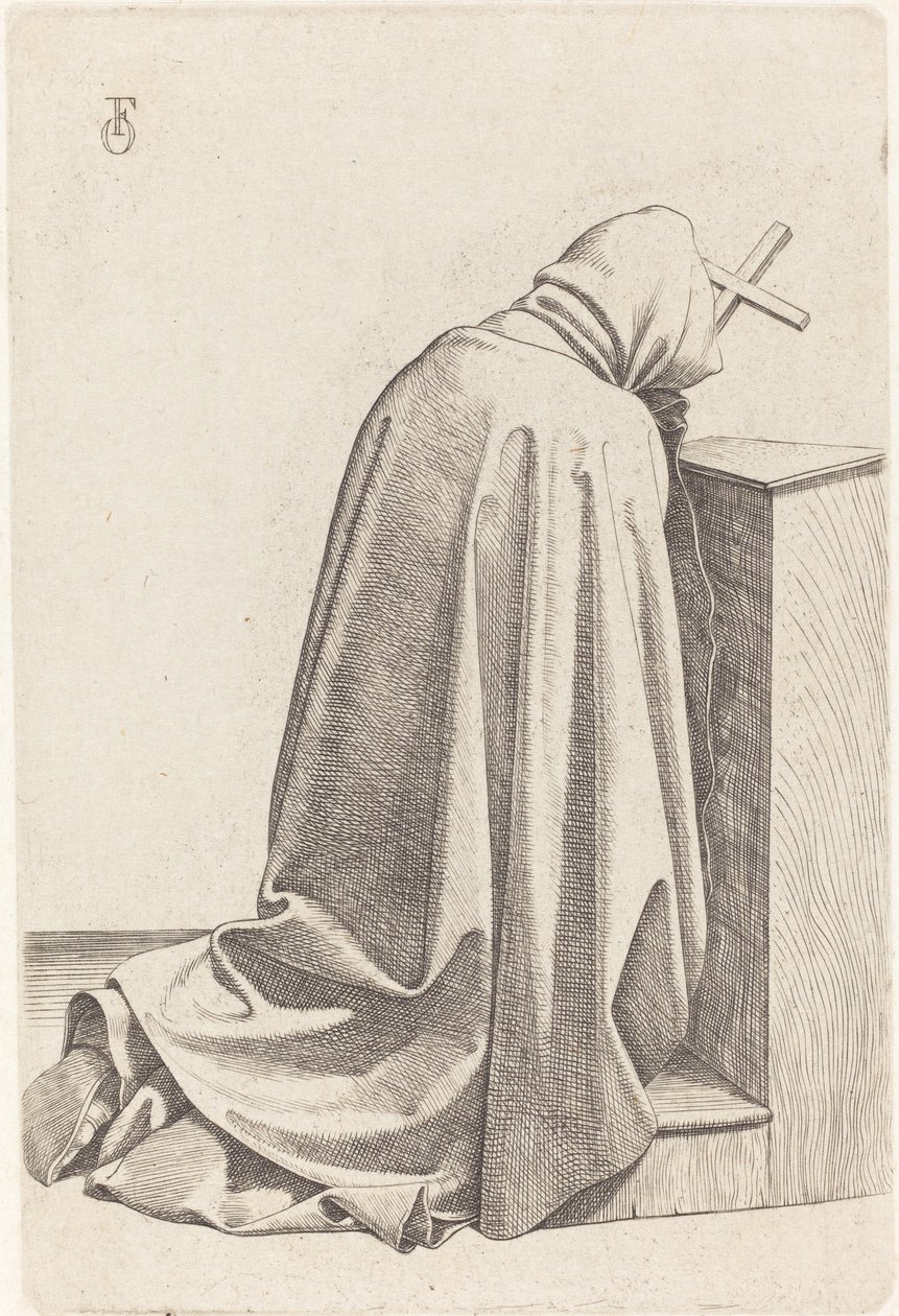 Bedande munk av Johann Friedrich Overbeck