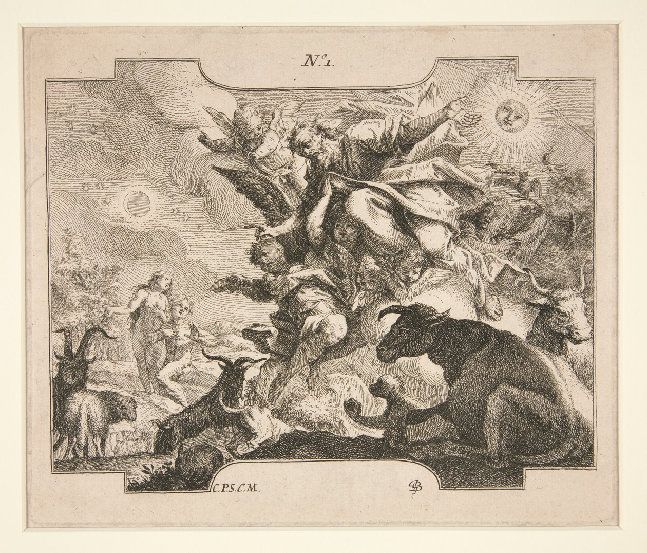 Skapelsen (?) av Johann Georg Bergmuller