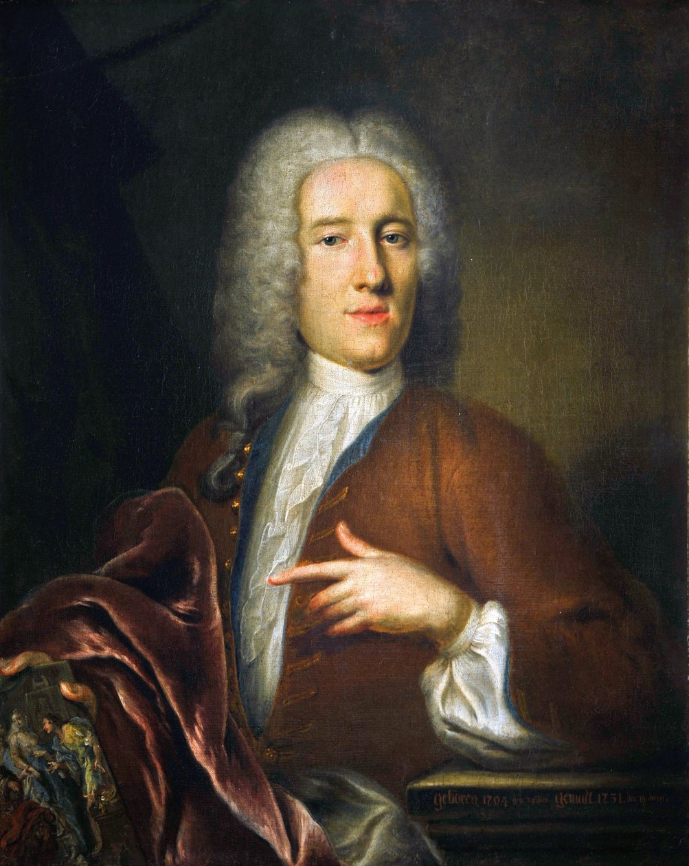 Självporträtt, 1731. av Johann Georg Platzer