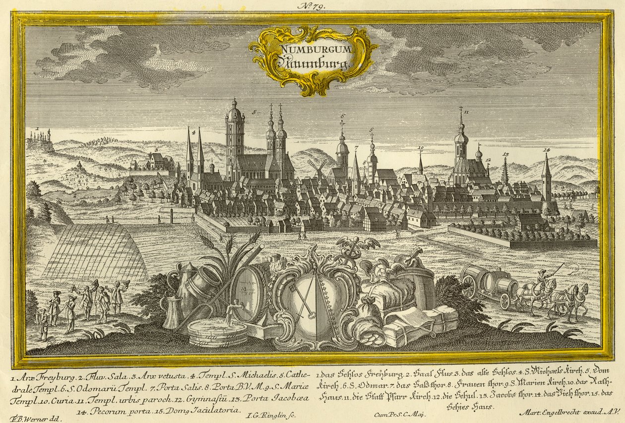 Nürnberg, c1740. av Johann Georg Ringlin