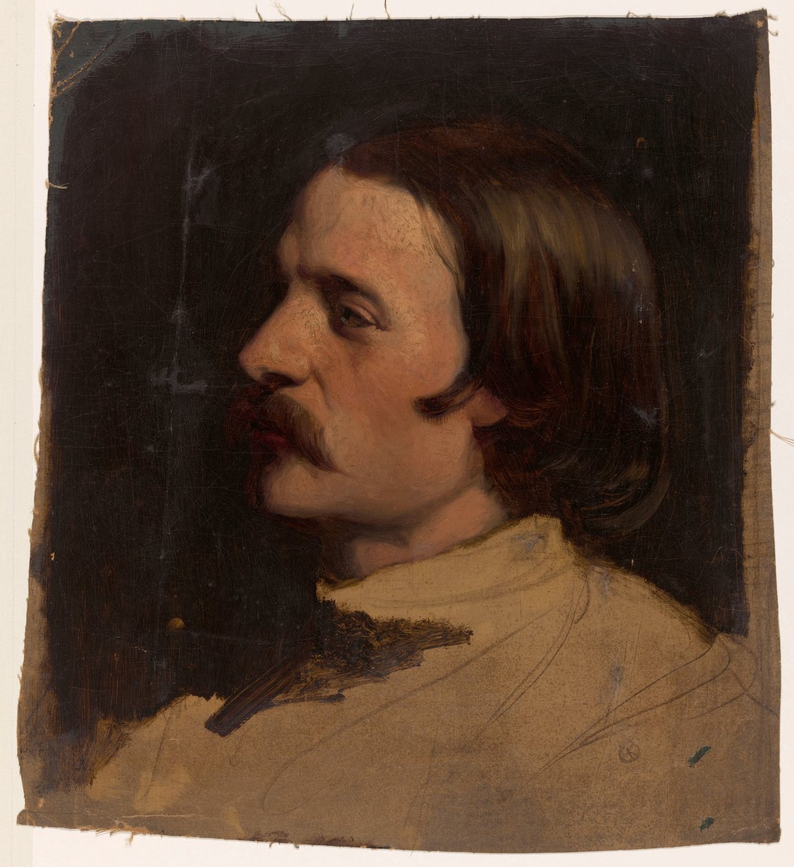 Studera huvudet till vänster av Johann Georg Schwartze
