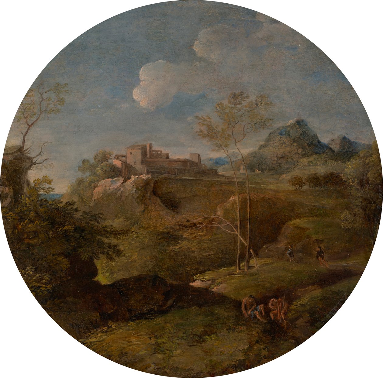 idealiskt landskap av Johann Georg von Dillis