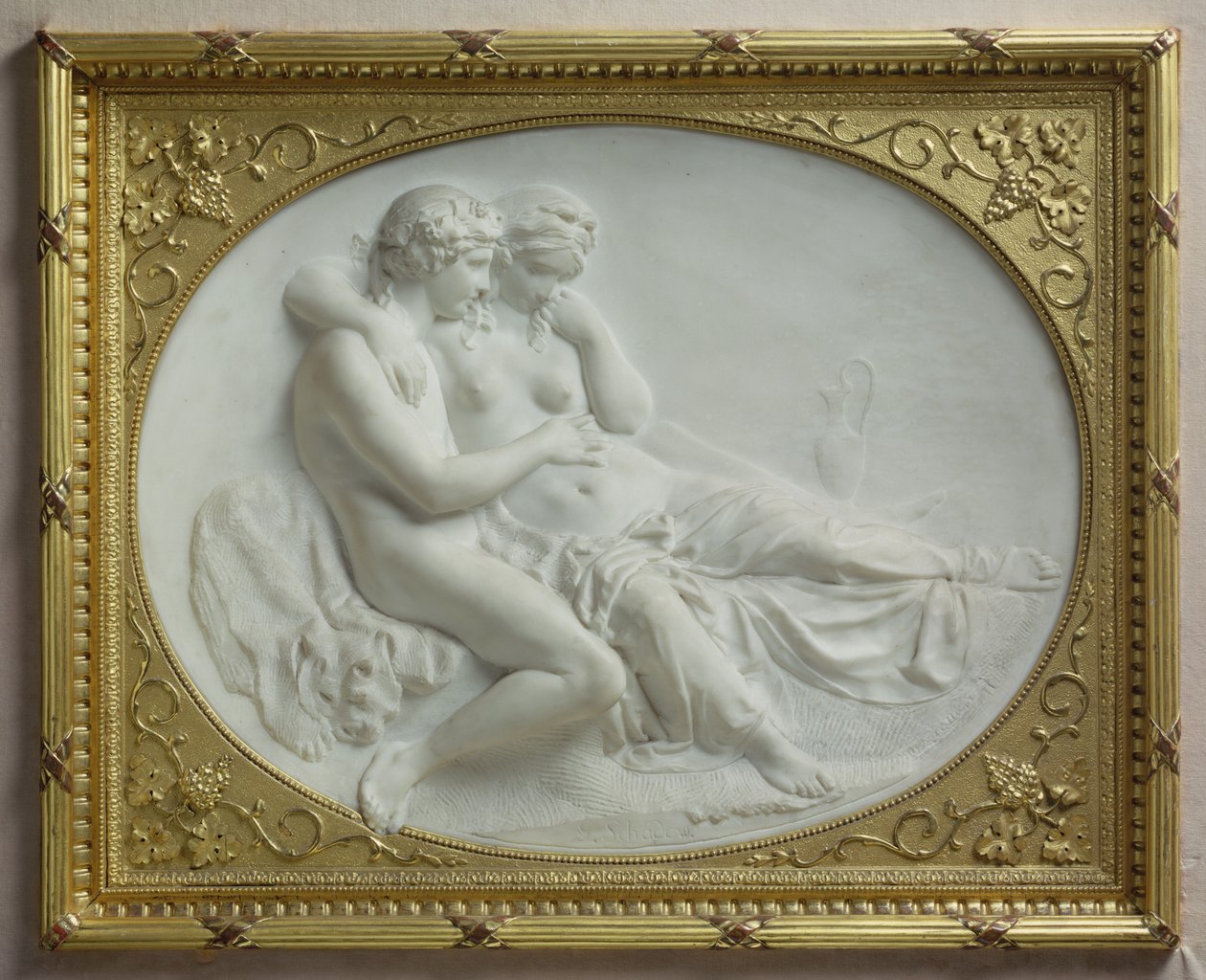 Bacchus tröstar Ariadne, 1793 (marmor) av Johann Gottfried Schadow