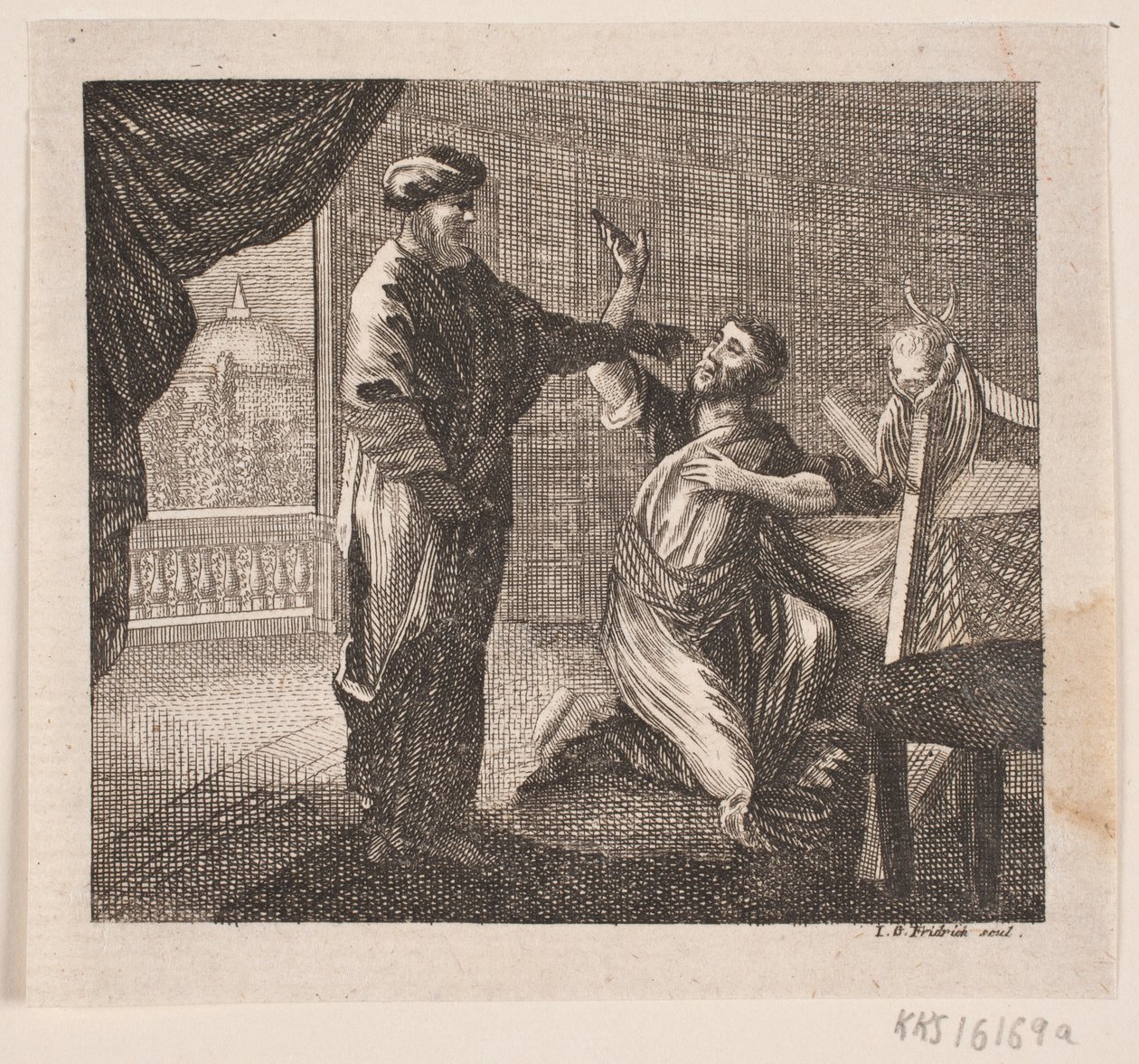 Vinjett för H. Niemeyer "Bibliska kännetecken" av Johann Gottlieb Friedrich