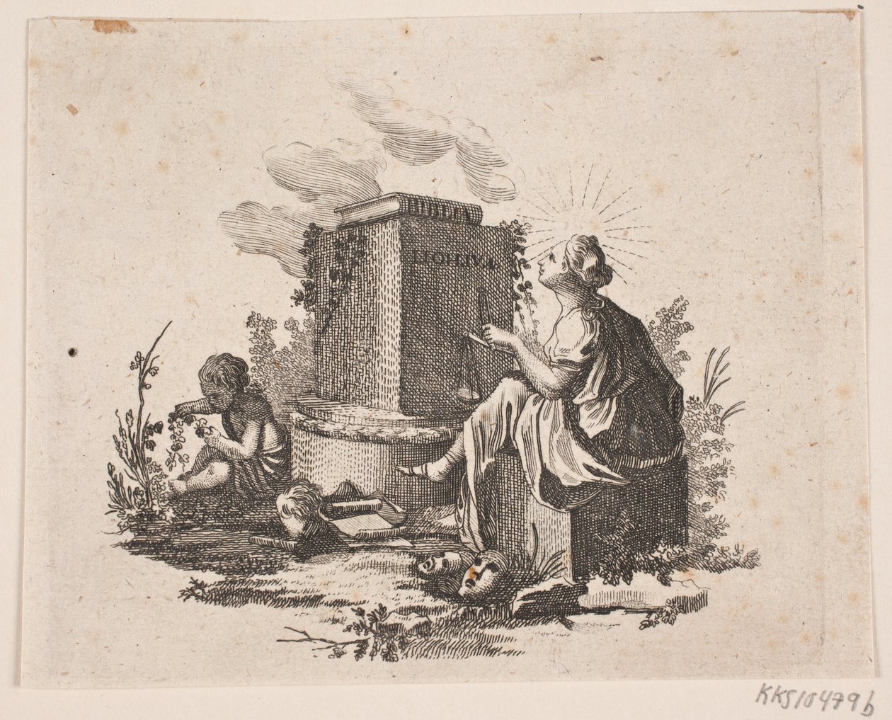 Vinjett för H. Niemeyer "Bibliska kännetecken" av Johann Gottlieb Friedrich